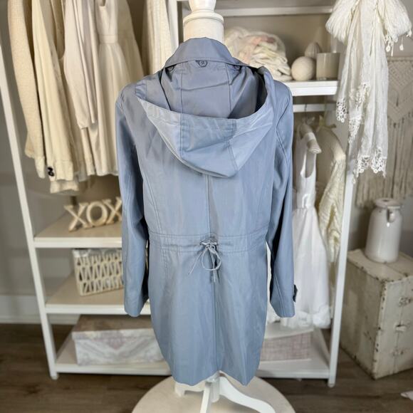 Breckenridge women’s sz. Large soft blue light weight jacket, long line #3743 - Picture 4 of 8